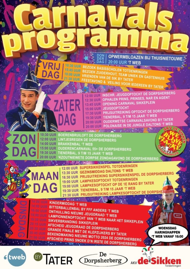programma carnaval 2023